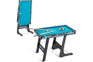 POWER PLAY Powerplay 3ft Pool Table, Mini Table Pool Game for Kids & Adults, Compact & Portable, Easy Storage, Gift for Boys and Girls