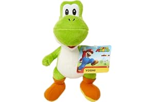 SUPER MARIO Nintendo Yoshi Plush, 7,5"/19 cm, przytulanka, miękka zabawka wykonana z super miękkich tkanin, idealna dla kolekcjonerów i dzieci
