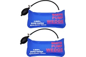 WANYI 2PCS Air Wedge Inflatable Air Wedge Car Door Pump Up Bag Heavy Duty Universal Pump Wedge Airbag Air Wedge Pump Alignment Tool for Door Window Installation and Auto Repair