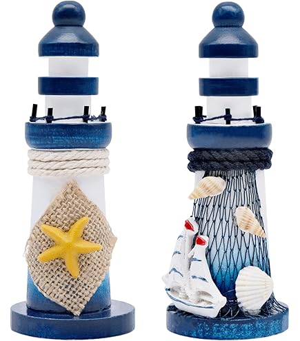 Faro Portacandela Decorativo In MetallO - Decorazione Nautica Per Casa E Feste - Foto 2