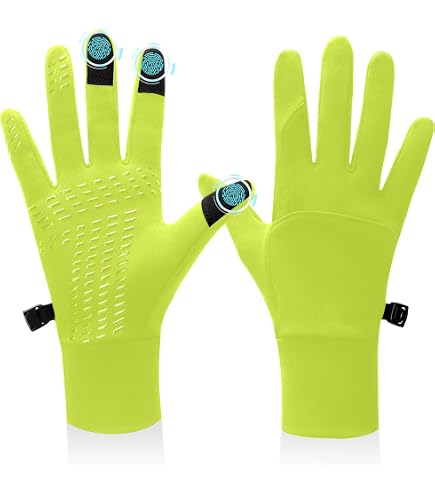 SEiZ Erwachsene Handschuhe Flexible, Schwarz/Neongelb, 6.5, WGL0001001-6, 5 Fashion