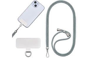 Jaslongri Handykette Universal, Handy Lanyard, Hanging around the neck or diagonally spanning, with a metal patch and adjustable and detachable rope.