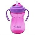 1ST STEP BPA Free Straw Sipper Cup with Twin Handle (Pink)