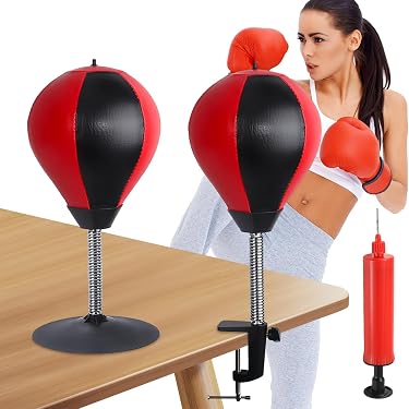 Sac De Frappe De Bureau WIYETY Avec Ventouses - Anti-Stress, Punching Ball