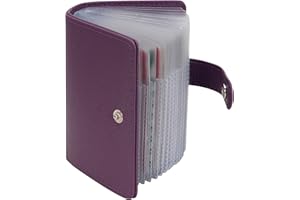AIRCBC Credit Card Holder for Women Men ID Card Soft Leather Card Case - 40 Card Slots