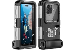 Ezanmull Unterwasser-Tauchgehäuse für iPhone 17/16/15/14/13/12/11 Pro Max/XR/XS/X & mehr, Professioneller Schutz [15m/50ft], wasserdichte Hülle für Schnorcheln, Surfen, Fotos & Videos (Schwarz)