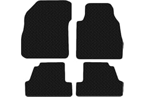 Carsio Car Mats 4pc Set For Vauxhall Mokka 2012 - Onwards Tailored Fit Rubber Floor Mat Complete Accessory Black Custom Fitted - Anti-Slip Backing, Heavy Duty & Waterproof