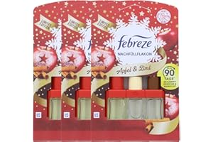 ‎FEBREZE 3 x Febreze Duftstecker Nachfüllflakon Apfel & Zimt je 20ml Bekämpft Gerüche