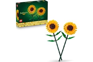 LEGO Botanicals Sunflowers - Yellow Faux Flowers Building Set - Desk Decoration or Floral Bouquet Home Decor - Gift for 8+ Year Old Girls, Boys and Teenagers - Botanical Collection - 40524