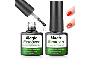 SALEEPENDENT 2 Pezzi*10ml Magic Gel Nail Polish Remover, Remover Semipermanente Unghie, Rimuovi Semipermanente Unghie.
