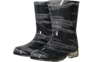 A2Z 4 Kids Boys Camouflage PVC Rain Boots Waterproof Mid-Calf Wellies for Toddlers to Big Kid Durable Anti-Slip Sole Lightweight Outdoor Footwear Muddy Puddle Splash Boots For UK Sizes 4 to 3