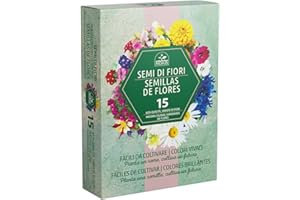 NOJAUS SĖKLOS Flower Seed Collection Cottage Garden & Border Favorites, ispirato alla Horticultural Society, nonOGM, semi di qualità