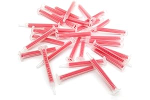 XCSJ 30pcs Boquilla De Mezcla De Epoxi Boquilla Mezcladora Epoxi Ab Pegamento Tubo De Mezcla Punta De Mezcla De Resina Plástica Para Pistola Adhesiva, Mezclador Estático, Aplicador Estático