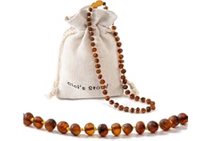 Cici's Story Bernsteinkette | 100% Echter Baltischer Natur Bernstein | 3 Größen | 5 Farben