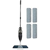 Grothe Wipe Sprey Mop Gri 4 Mop Bezli TIPASIZ SİSTEM 700 cc Su Hazneli Mikrofiber Parke Mermer Fayans İ&ccedil;in &Uuml;retici Garantili