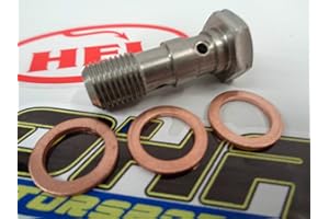 BUTTERFOX HEL Performance Motorcycle/Car Stainless Steel Double Banjo Bolt 3/8 x24 UNF