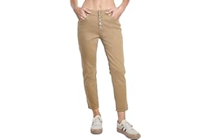 Sexy Woman Pantalone Donna in Cotone Elasticizzato con Bottoni Particolari (cod. H345)