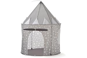 Relsy Starry Grey Kids Pop Up Tent Outdoor, 135cm x 100cm, Kids Play Tent, Adventure Indoor & Outdoor Toys Foldable, Play Den Ball Pit Garden Toys For Toddler Girls & Children Age 3-10