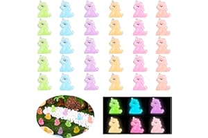 Mrltau 30 mini statuette a forma di unicorno, simpatici personaggi piccoli, piccoli animali, unicorno, per giardino, paesaggio, acquario, casa delle bambole