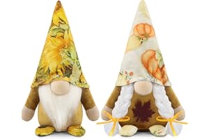 Godeufe Set di 2 Decorazioni Autunno Gnomi di Peluche Gnomo Home Decor per Casa Cucine
