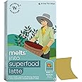 Wellbeing Nutrition Melts Superfood Latte | Arabica Coffee, Spirulina, Ashwagandha & Moringa for Holistic Health, Immune Support & Stress Relief | Caramel Latte Flavor (15 Oral Strips)