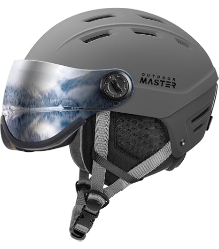 Casque De Ski ALPINA Alto Q-Lite Avec Visière - Absorbant Les Chocs, Réglable Et Confortable - Pour Adultes
