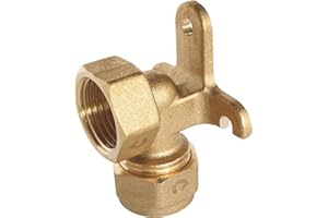 SOMATHERM FOR YOU, Klemmverschraubung 15/21 für PER-Rohr Ø 16 mm – schnelle und zuverlässige Installation – ACS-Normen – Druck max. 10 bar – Temperatur 5 °C bis 90 °C – Gelb