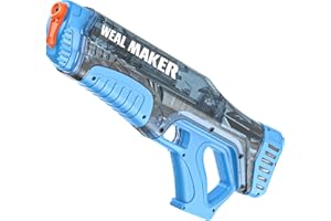 Artcool Electric Water Gun, Fast Automatic Suction Power, 220+ Continuous Water Gun, Range 7-9 m, Powerful and Waterproof Water Pistols IP67 for Adults (Blue)