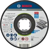 Bosch Professional 10 Adet D&uuml;z Kesme Diski Standart (Inox, X-LOCK, &Oslash;115 mm, Delik &Ccedil;apı: 22,23 mm, Kalınlık: 1 mm), &Oslash; 115 mm