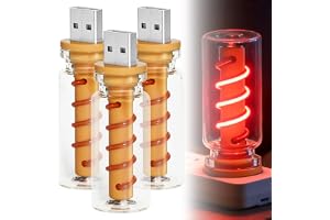 3 stycken retro billampor, USB LED-innerbelysning med touch och dimbar, bärbar miniinnerbelysning glödlampa, LED bil nattlamp