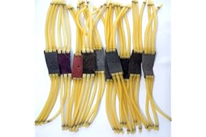 BEIHUAZI ANKKY 10Stk Steinschleuder Gummi Schleuder Gummi Langlebig Ersatzgummi für Jagd, Katapult Gummis Gelb