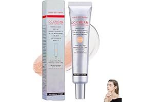 BAVOOTY CC Crème Correcteur de Couleur,Fluide Fond de Teint Couvrant Imperfections,Crème Teintée Hydratante,Base de Maquillage BB Cream,Unifie Efficacement Teint,Procure une Hydratation Longue Durée,Natural