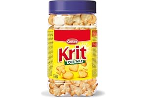 Cuétara - Biscuits salés Pub Mix - Format pot de 350 g - Assortiment - Formes de cœur, carreau, trèfle et pique - Avec de la farine de blé et de l'orge - Snack salé idéal pour l'apéritif