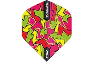 RED DRAGON Hardcore Radical Lot de 4 ailettes pour fléchettes (12 ailettes au total)