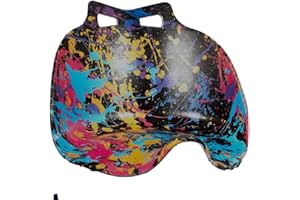 IROLLERS Replacement Seat For Hoverkart - Black Splat Effect New Designed Fits All For 6.5” HoverKarts HoverCart Hover Go Kart Cart Black Hover Kart Seat