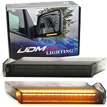 Dynamic Sequential LED Side Mirror Turn Signal Lights - Smoked Lens, Compatible With Ford F150 2004-2014, Raptor, Expedition, Mark LT - View #7
