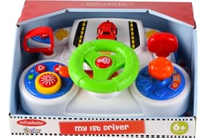 TACHAN - Min första ratt för barn - med ljud, musik och ljus - olika funktioner (CPA Toy Group 782T00832)