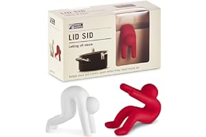 Monkey Business Lid Sid: Porta Coperchi Pentole in Silicone Antiebollizione, Riduci Gli Sfogamenti di Zuppe e Stufati, Gadgets da Cucina Fantastici