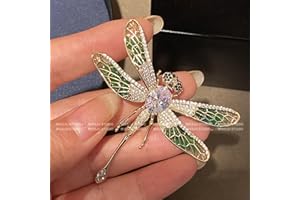 hcma Broches para Mujer, joyería de Lujo, Colorido, libélula, Mariposa, suéter Retro, cárdigan, Broche de Cadena, joyería Fina, envío Directo