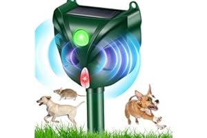 DAGOSH Cat Repellent Ultrasonic Cat Repellent with Motion Sensor Speaker Flash Waterproof Cat Deterrent Garden Suitable for Repelling Wild Animals Such as Cats Dogs Foxes