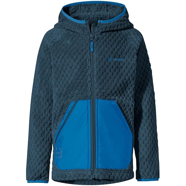 VAUDE Kids Caprea Cotton Jacke – Fleecejacke Aus 100% Bio-Baumwolle, GOTS-zertifiziert, Nachhaltig Und Kuschelig