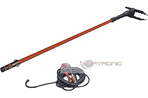 United Trade Raccogli Olive abbacchiatore Elettrico Potenza 140w voltaggio 12v con Asta allungabile Fino 3 mt Cavo 10mt Montato con Asta 15mt United Trade + Doppio Pettine in Omaggio