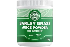 Vimergy Barley Grass Juice Powder – Barley Grass Juice Super Greens – Vegan Supplement – Formulated Without Anti-Caking Agents, fillers, Flavors, or Sugar– Non-GMO & Gluten-Free (250g)