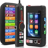Henkion Multi-function RJ45 Network Cable Tester with 4" IPS Touch Screen, POE++ Detection, UTP FTP Continuity Test, Length M