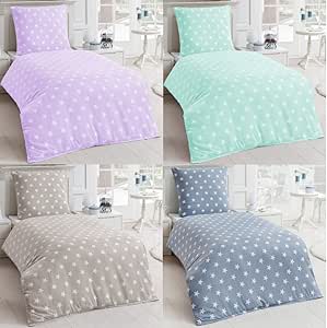 Dreamhome24 Bedrucktes Wende Betten Set Bettdecke Steppbett Bettwaren