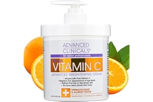 Advanced Clinicals Vitamin C 16oz Cream Advanced Brightening Cream. Anti-aging Large 16oz. by Advanced Clinicals