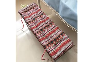 XPNIT Bench Cushion 2 3 Seater,cotton Garden Bench Seat Cushion Pad, Dining Kitchen 100/120cm Long Bench Pad Cushion for Indoor Outdoor (120x35cm,Multi)