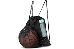 VULKIT Plecak ze ściągaczem, worek gimnastyczny dla kobiet i mężczyzn, z dużą kieszenią z siatki z przodu, na koszykówkę, piłkę nożną, torbę do pływania