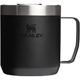 Stanley Classic Legendary Camp Mug Paslanmaz &Ccedil;elik Termos Bardak, 0.35 L, Siyah 2.0 | 1,5 saat dayanır. Sıcak - 3 saat. Soğuk