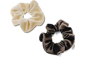 PARENCE.- Zestaw 2 aksamitnych wstążek - gumowe akcesoria do włosów dla kobiet i dziewcząt - wygodne, uniwersalne i elastyczne